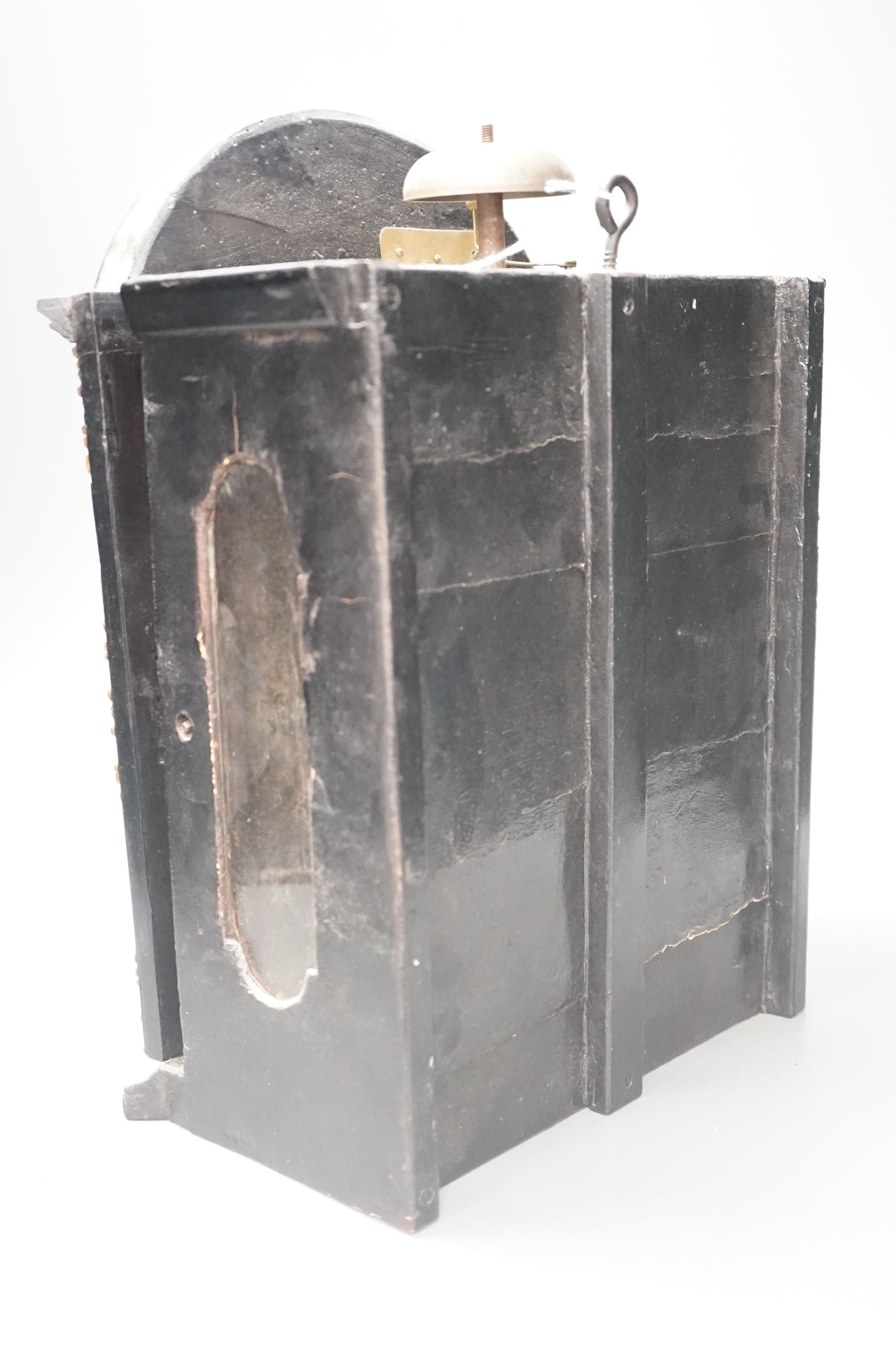 A 19th century replica of a 17th century Religieuse clock, 38cm